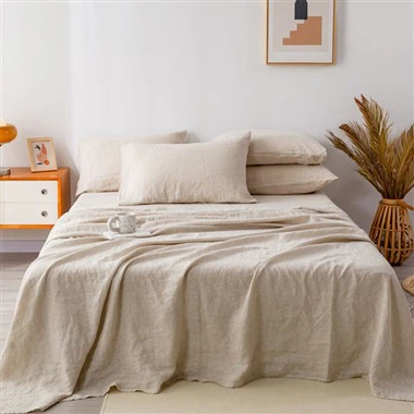 아마 린넨 침대 시트
